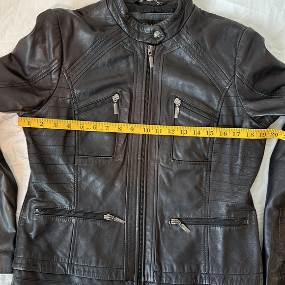 Bernardo Black leather jacket - Picture 2 of 6